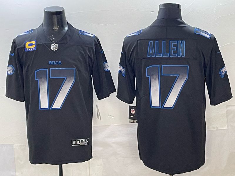 Men 2025 Buffalo Bills #17 Allen black Limited Nike NFL Jersey style 022